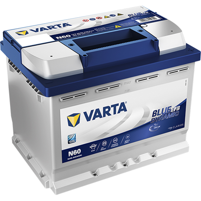 BATERÍA VARTA BLUE DYNAMIC EFB 60Ah 640 242x175x190