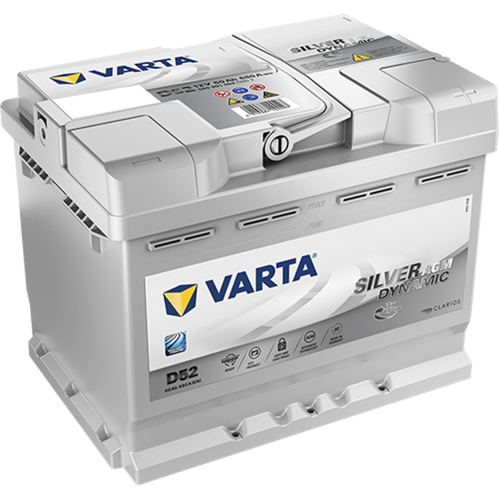 BATERÍA VARTA SILVER DYNAMIC AGM 60Ah 680 242x175x190