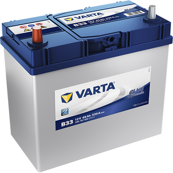 BATERÍA VARTA BLUE DYNAMIC 45Ah 330 238x129x227 (POSITIVO DERECHA)