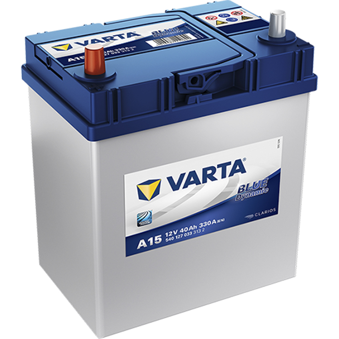 BATERÍA VARTA BLUE DYNAMIC 40Ah 330 187x127x227 (POSITIVO IZQUIERDA)