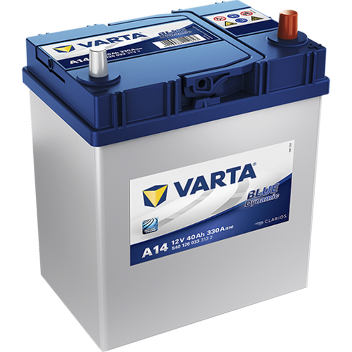 BATERÍA VARTA BLUE DYNAMIC 40Ah 330 187x127x227 (POSITIVO DERECHA)