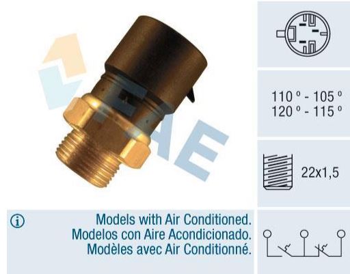Termocontacto doble ventilador o 2 velocidades FAE 38225