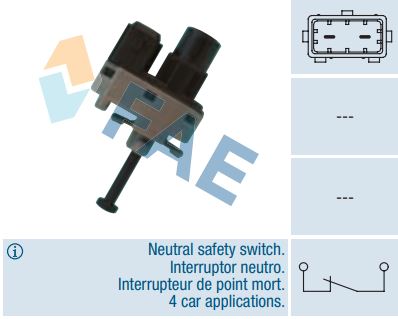 Interruptor luz de stop mecánico FAE 24850