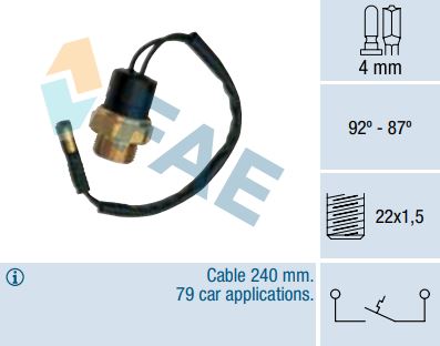 Termocontacto ventilador FAE 37490