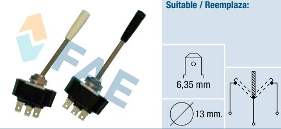 Interruptor conmutador universal FAE 65160