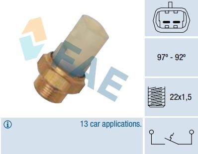 Termocontacto ventilador FAE 37710