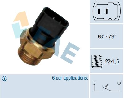 Termocontacto ventilador FAE 37270