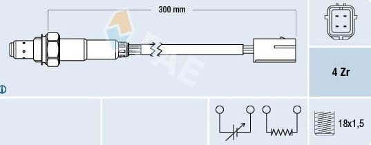 Sonda Lambda FAE 77215