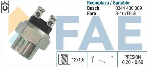 Interruptor stop neumático FAE 26100 EBRO