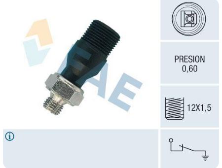 Sensor presión aceite FAE 12590