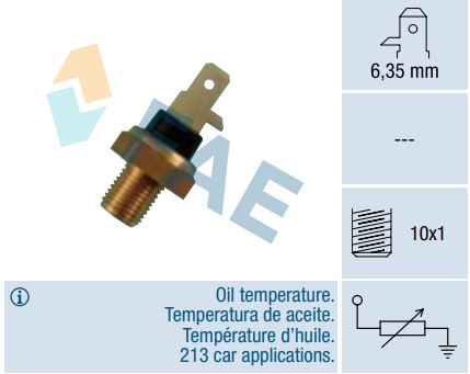 Termo-Resistencia temperatura aceite FAE 31610