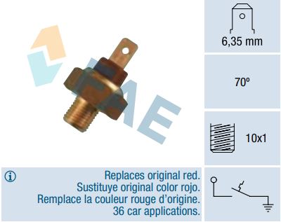 Termocontacto temperatura FAE 35660