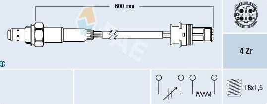 Sonda Lambda FAE 77338