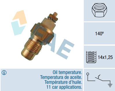 Termocontacto temperatura aceite FAE 35190