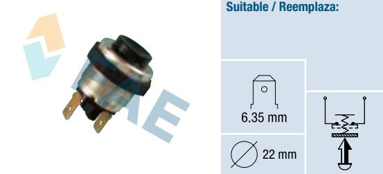 Interruptor pulsador universal FAE 63220