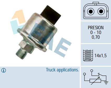 Sensor presión aceite y aire FAE 14050