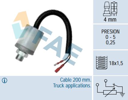 Sensor presión aceite y aire FAE 14090