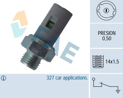 Sensor presión aceite FAE 12636
