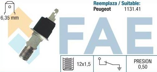 Sensor presión aceite FAE 12150