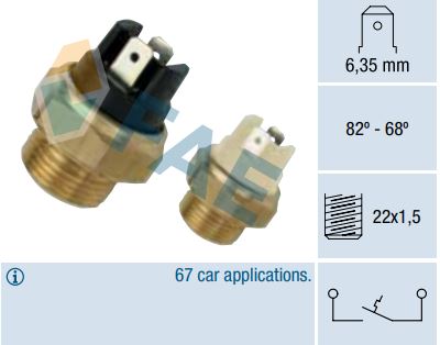 Termocontacto ventilador FAE 37350 - 37050