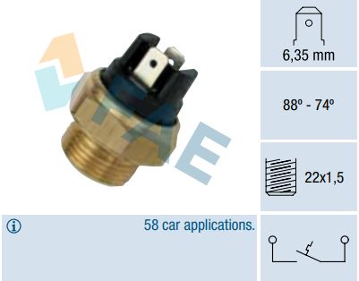 Termocontacto ventilador FAE 37420