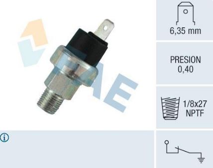 Sensor presión aceite FAE 13280