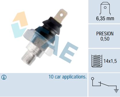 Sensor presión aceite FAE 12250