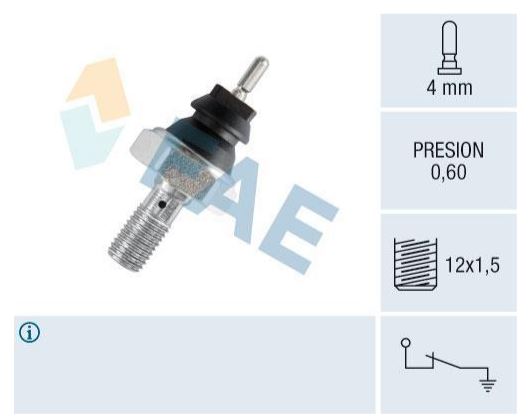 Sensor presión aceite FAE 12170