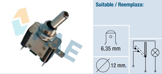 Interruptor ON-OFF universal iluminado FAE 65810