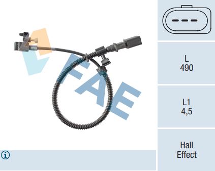 Sensor de cigüeñal FAE 79384