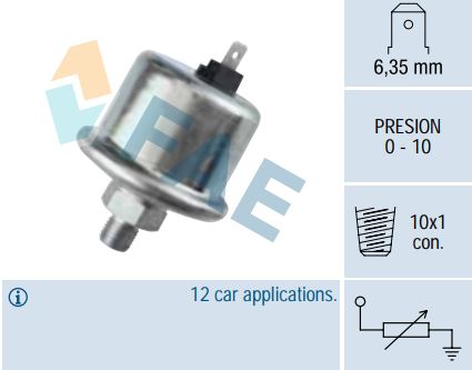 Sensor presión aceite y aire FAE 14610