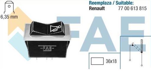 Interruptor bocina Renault FAE 62400