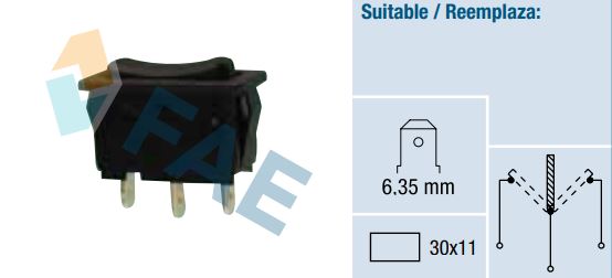 Interruptor luces interiores FAE 62970