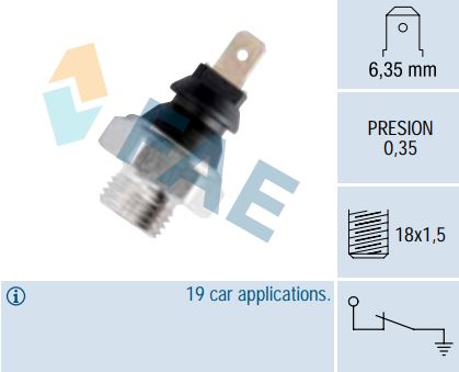 Sensor presión aceite FAE 11620
