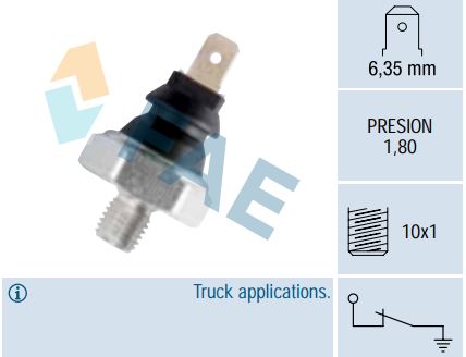 Sensor presión aceite FAE 11550