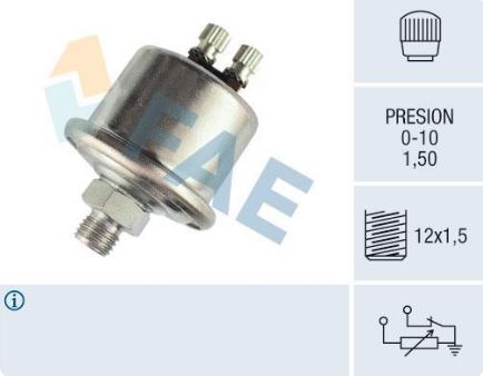 Sensor presión aceite y aire FAE 14510