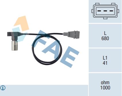 Sensor de cigüeñal FAE 79098