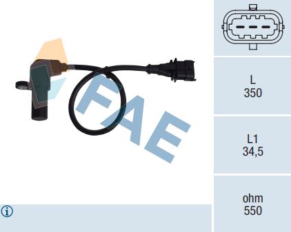 Sensor de revoluciones FAE 79069