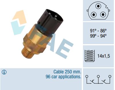 Termocontacto doble ventilador o 2 velocidades FAE 38100