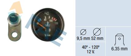 Kit termómetro agua FAE 99830 Ø 9,5 mm