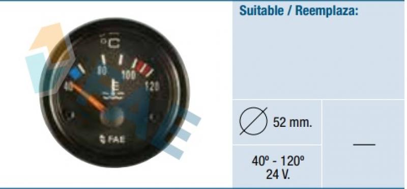 Reloj temperatura agua 24V FAE 99580