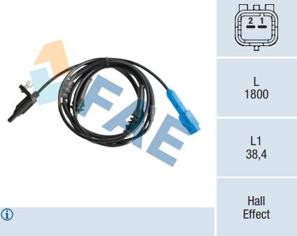 Sensor Velocidad Rueda - ABS FAE 78032