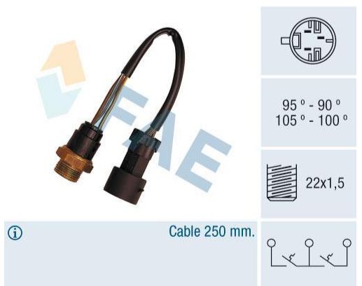 Termocontacto doble ventilador o 2 velocidades FAE 38070
