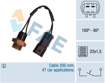 Termocontacto ventilador FAE 36220
