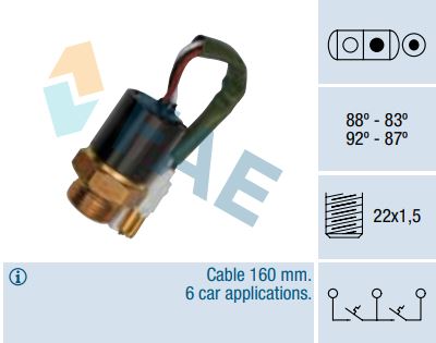 Termocontacto doble ventilador o 2 velocidades FAE 37890