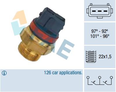 Termocontacto doble ventilador o 2 velocidades FAE 37930