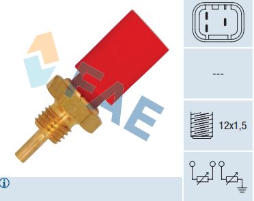Sensor temperatura refrigerante FAE 33725