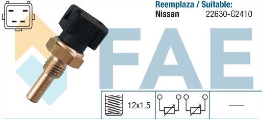 Sensor temperatura refrigerante FAE 33210