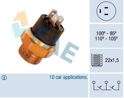Termocontacto doble ventilador o 2 velocidades FAE 37880