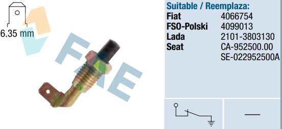 Interruptor starter y freno de mano FAE 67110